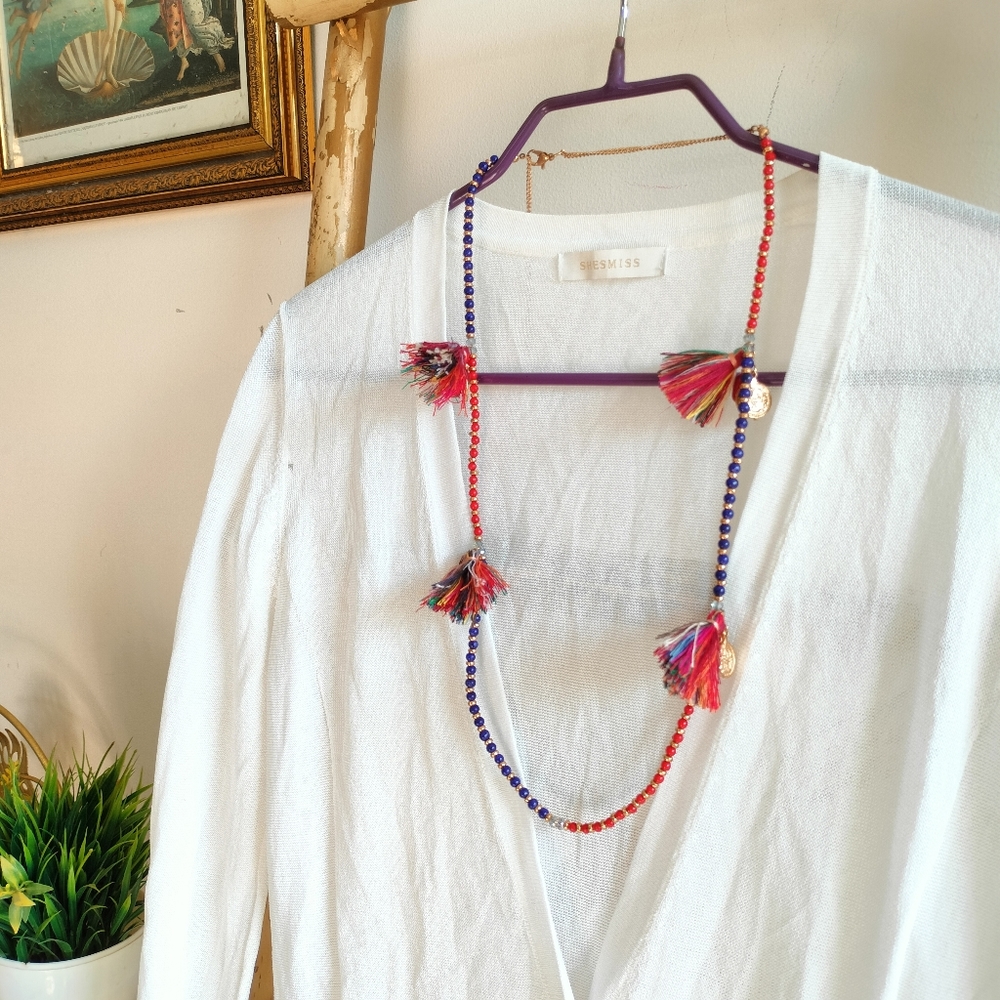 Long Tassel Necklace - Picture 1 of 14
